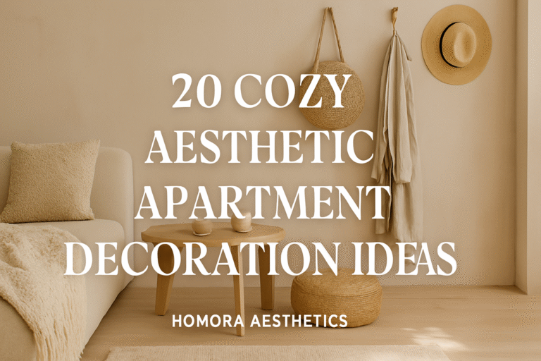 20 Cozy Aesthetic Apartment Decoration Ideas