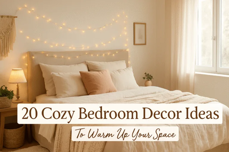20 Cozy Bedroom Decor Ideas to Warm Up Your Space