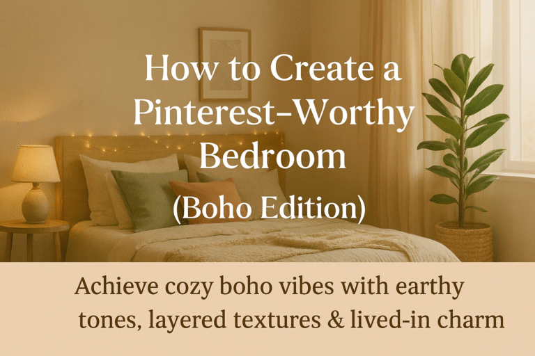 How to Create a Pinterest-Worthy Bedroom (Boho Edition)