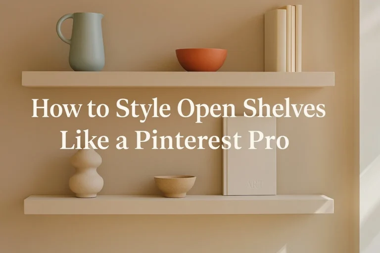 How to Style Open Shelves Like a Pinterest Pro