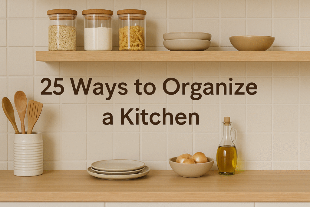 25 Ways to Organize a Kitchen
