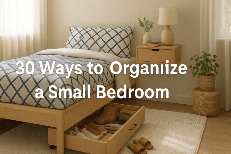 30 Ways to Organize a Small Bedroom