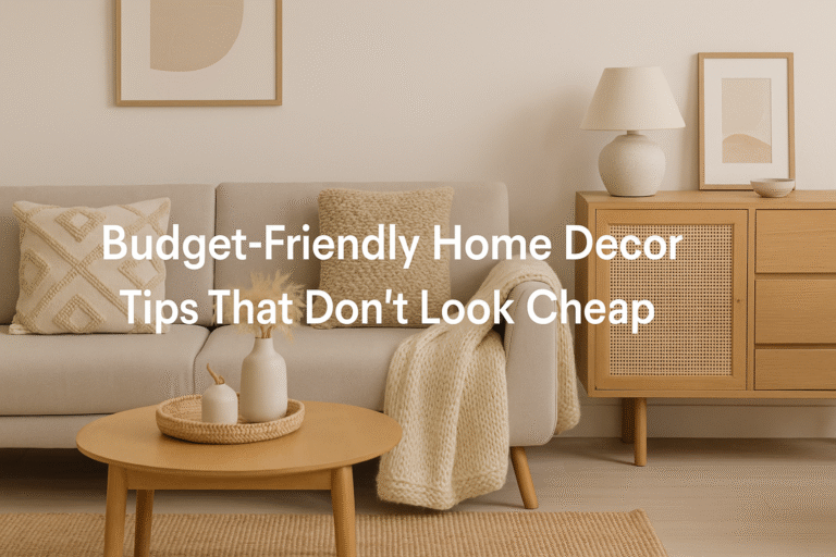 Budget-Friendly Home Decor Tips That Don’t Look Cheap