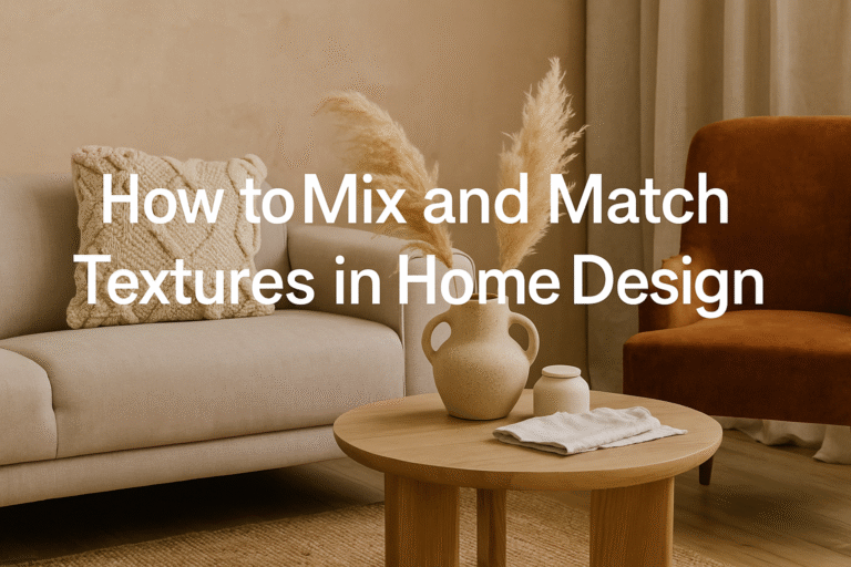 How to Mix and Match Textures in Home Design