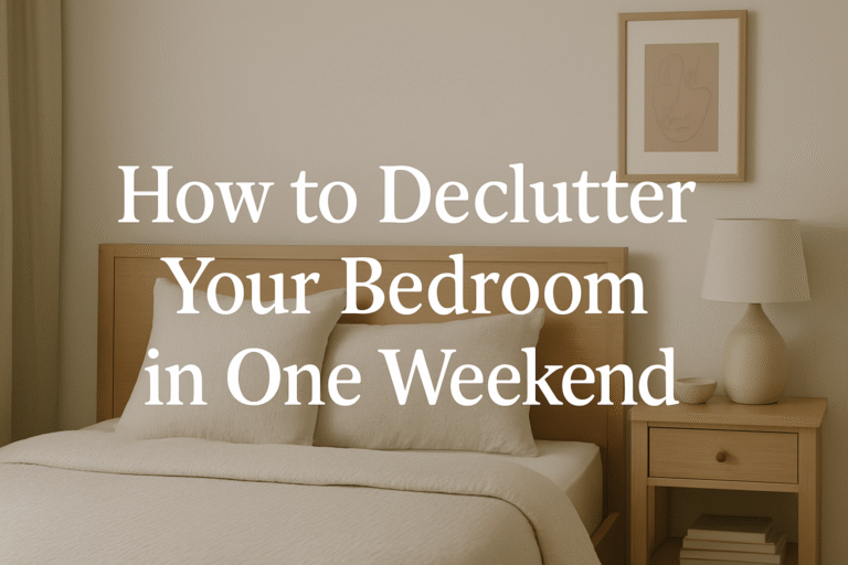 How to Declutter Your Bedroom in One Weekend