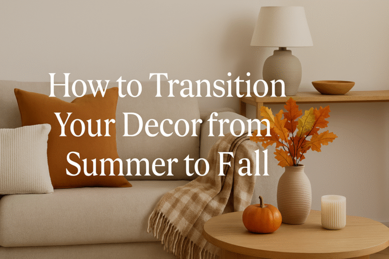 How to Transition Your Decor from Summer to Fall