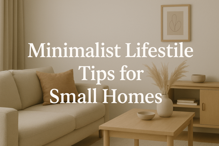 “Minimalist Lifestyle Tips for Small Homes”