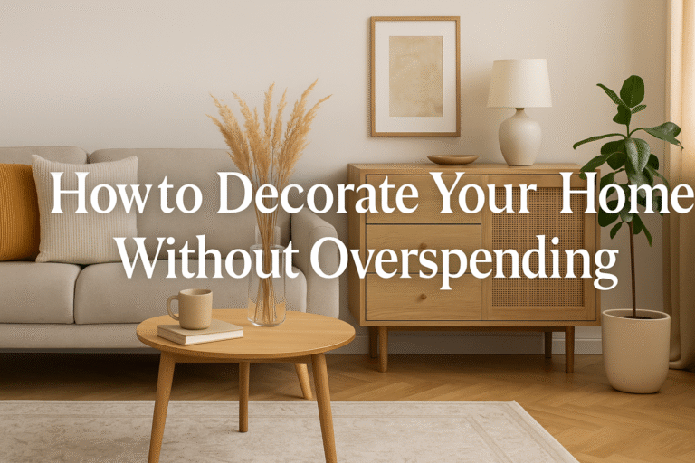 How to Decorate Your Home Without Overspending