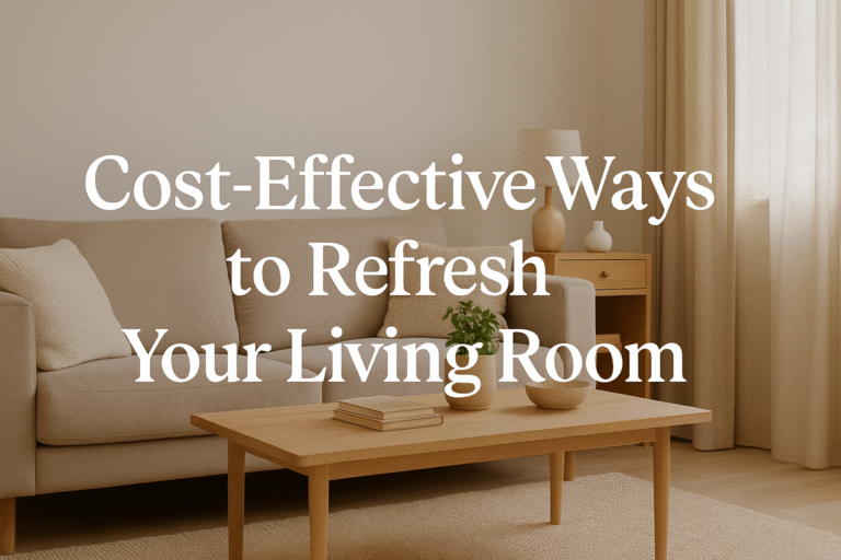 Cost-Effective Ways to Refresh Your Living Room