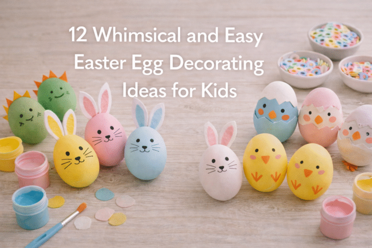 12 Whimsical and Easy Easter Egg Decorating Ideas for Kids