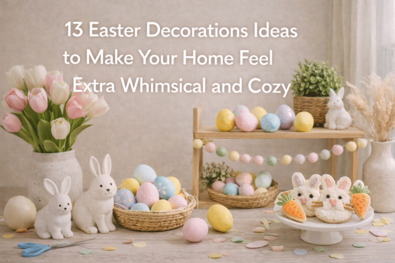 13 Easter Decorations Ideas to Make Your Home Feel Extra Whimsical and Cozy