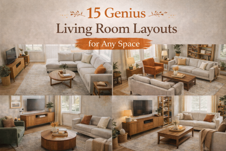 15 Genius Living Room Layouts for Any Space