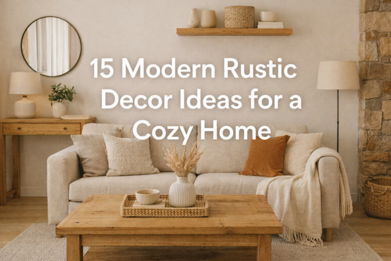 15 Modern Rustic Decor Ideas for a Cozy Home