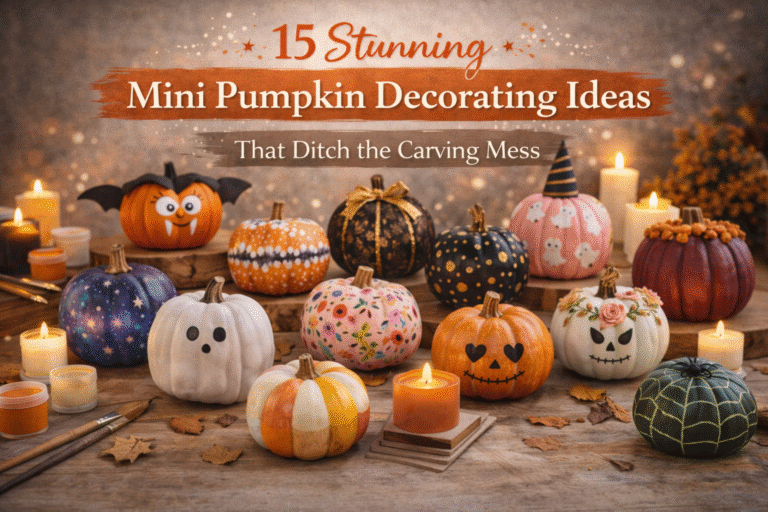 15 Stunning Mini Pumpkin Decorating Ideas That Ditch the Carving Mess