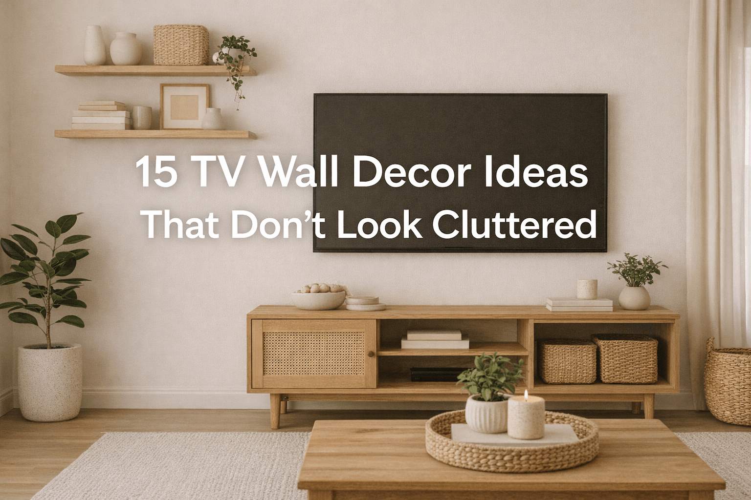 15 TV Wall Decor Ideas That Don’t Look Cluttered | Stylish & Minimal