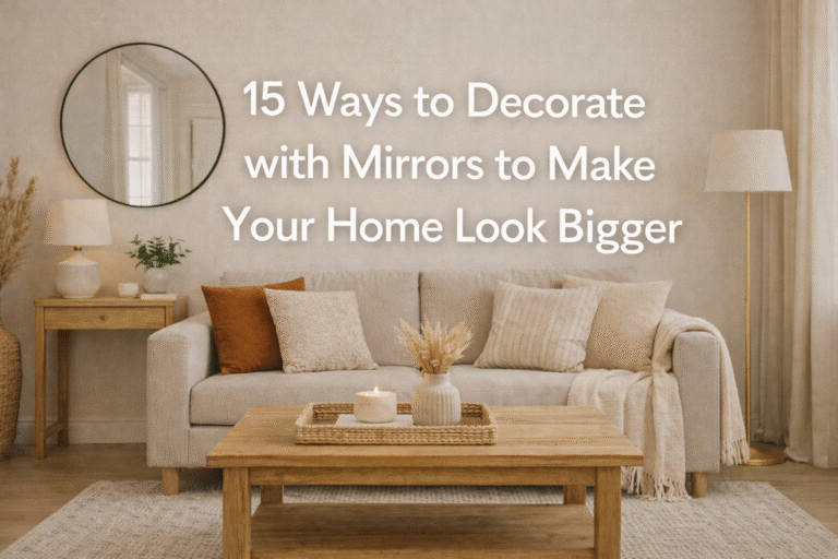 15 Ways to Decorate with Mirrors to Make Your Home Look Bigger
