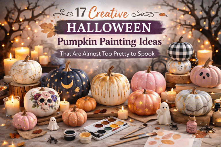 17 Creative Halloween Pumpkin Painting Ideas That Are Almost Too Pretty to Spook