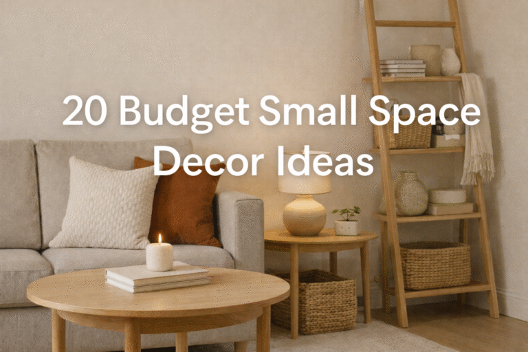 20 Budget Small Space Decor Ideas