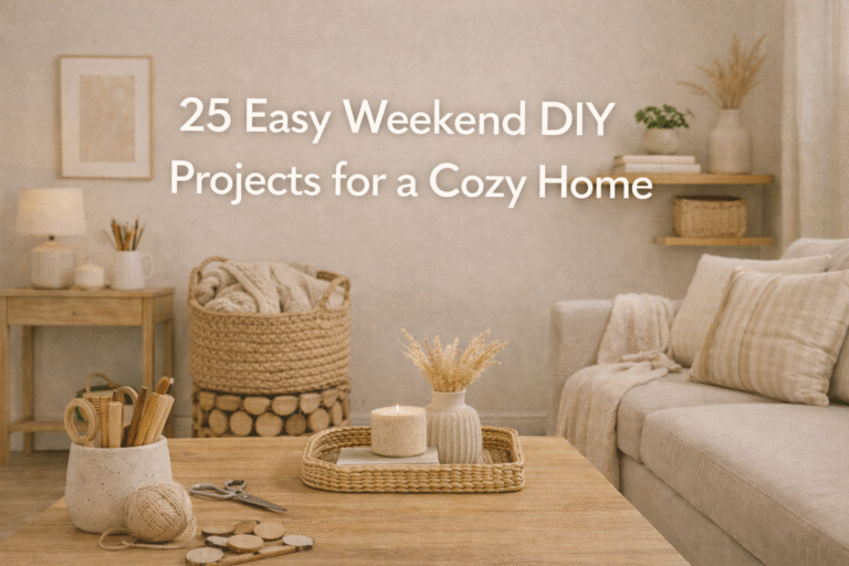 25 Easy Weekend DIY Projects for a Cozy Home