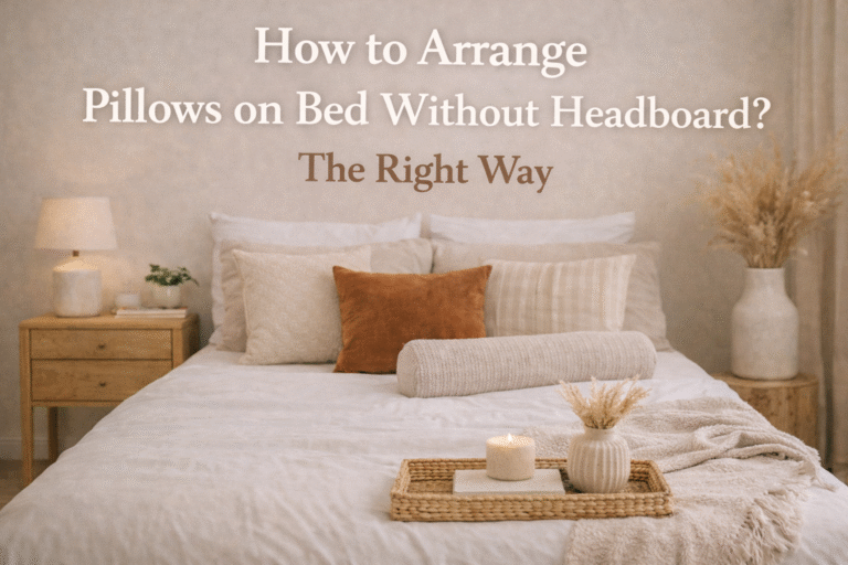 How to Arrange Pillows on Bed Without Headboard The Right Way