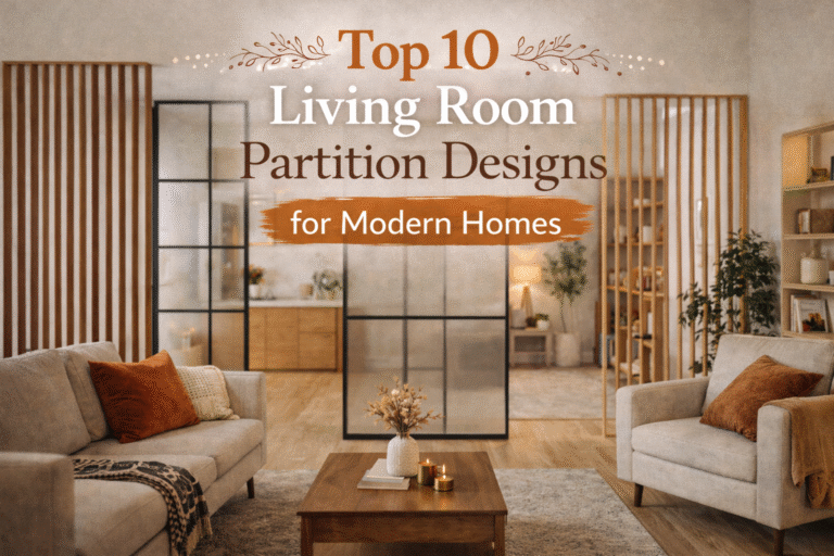 Top 10 Living Room Partition Designs for Modern Homes