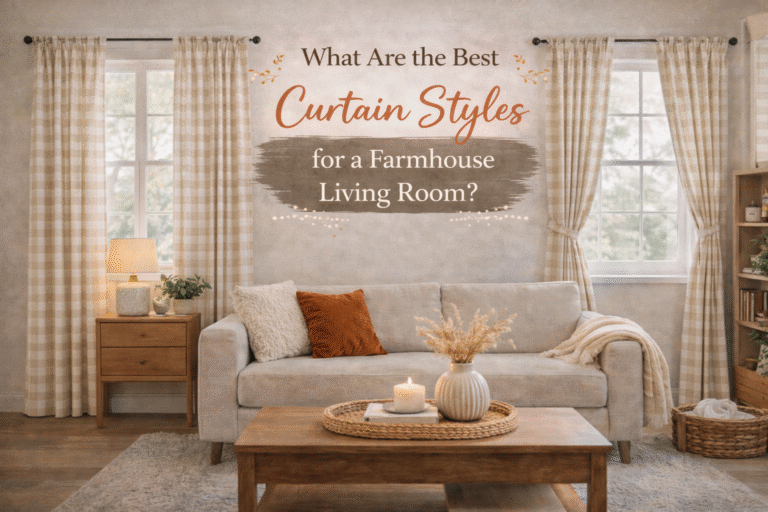 What Are the Best Curtain Styles for a Farmhouse Living Room