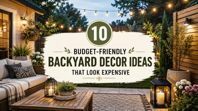10 Budget-Friendly Backyard Decor Ideas That Look Expensive