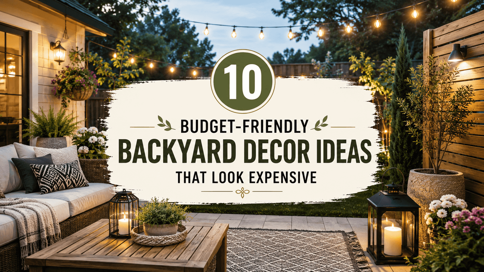 10 Budget-Friendly Backyard Decor Ideas That Look Luxe