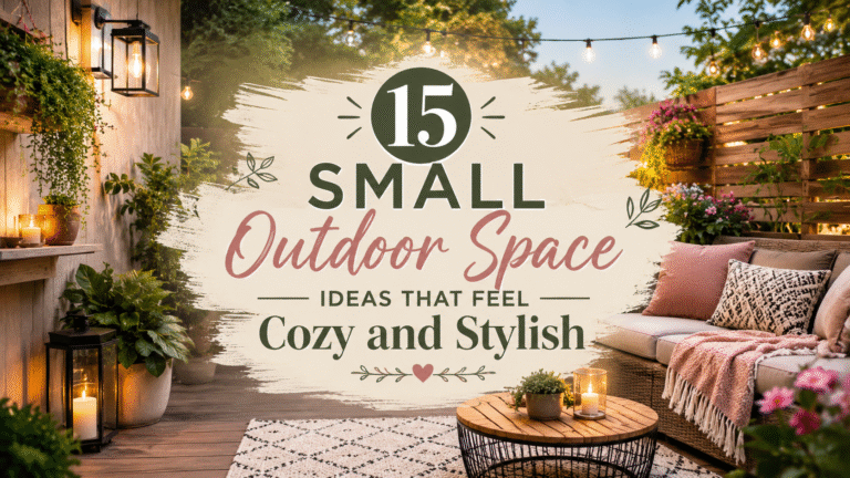 15 Small Outdoor Space Ideas That Feel Cozy and Stylish