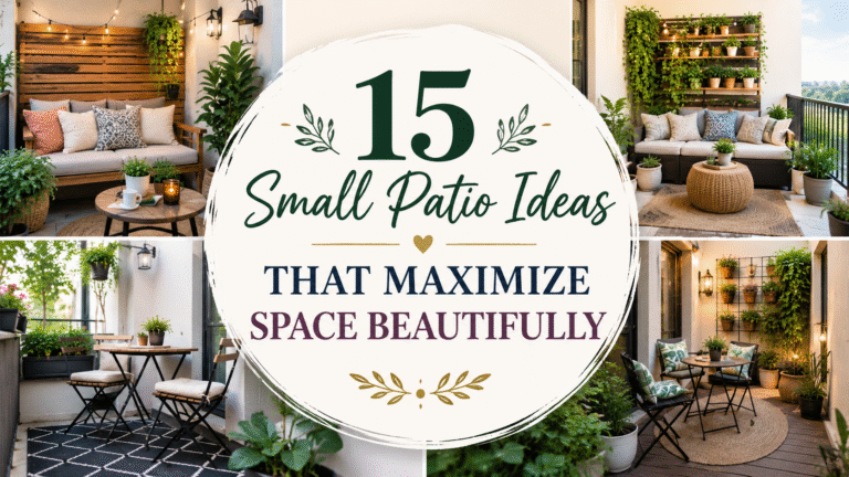 15 Small Patio Ideas That Maximize Space Beautifully
