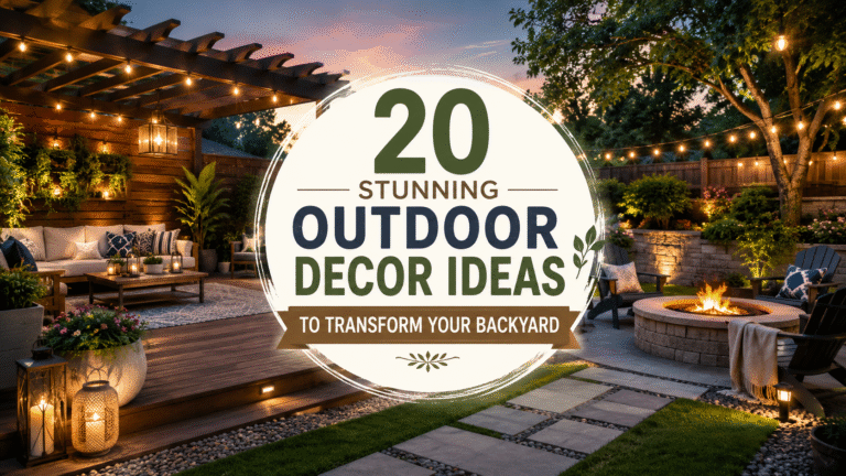 20 Stunning Outdoor Decor Ideas to Transform Your Backyard