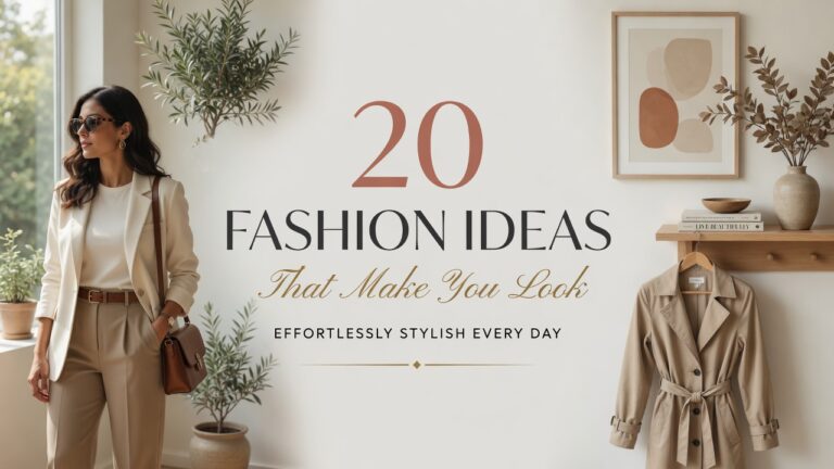 20 Fashion Ideas That Make You Look Effortlessly Stylish Every Day