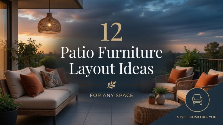 12 Patio Furniture Layout Ideas for Any Space