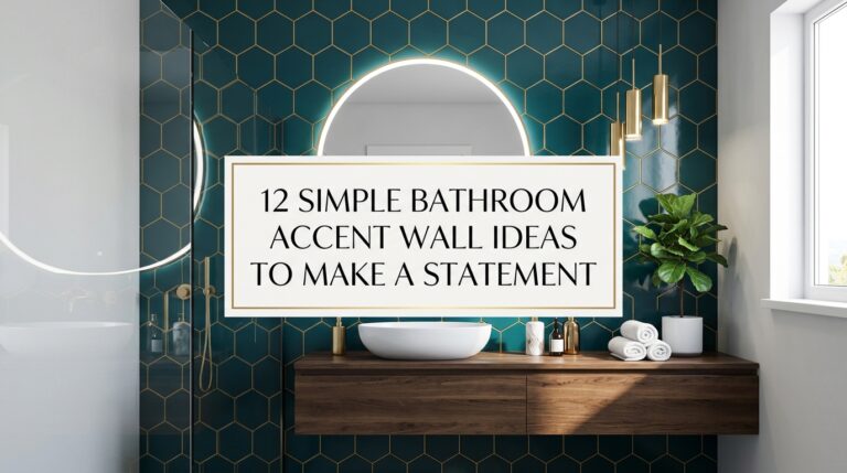 12 Simple Bathroom Accent Wall Ideas to Make a Statement