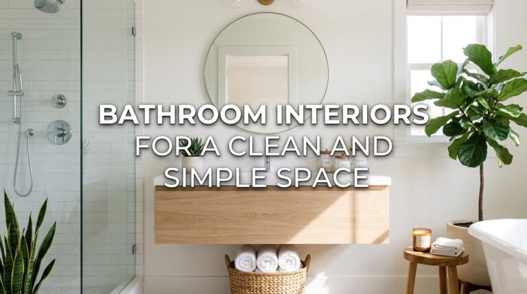 Bathroom Interiors for a Clean and Simple Space