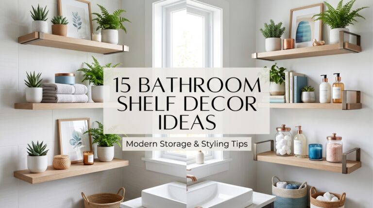 15 Bathroom Shelf Decor Ideas That Make Your Space Feel Stylish and Cozy