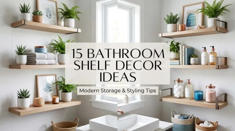 15 Bathroom Shelf Decor Ideas That Make Your Space Feel Stylish and Cozy
