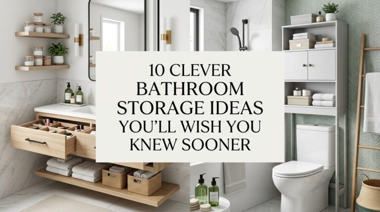 10 Clever Bathroom Storage Ideas You’ll Wish You Knew Sooner