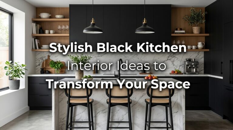 Stylish Black Kitchen Interior Ideas to Transform Your Space