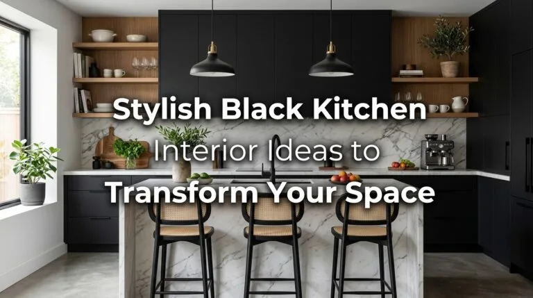 Stylish Black Kitchen Interior Ideas to Transform Your Space