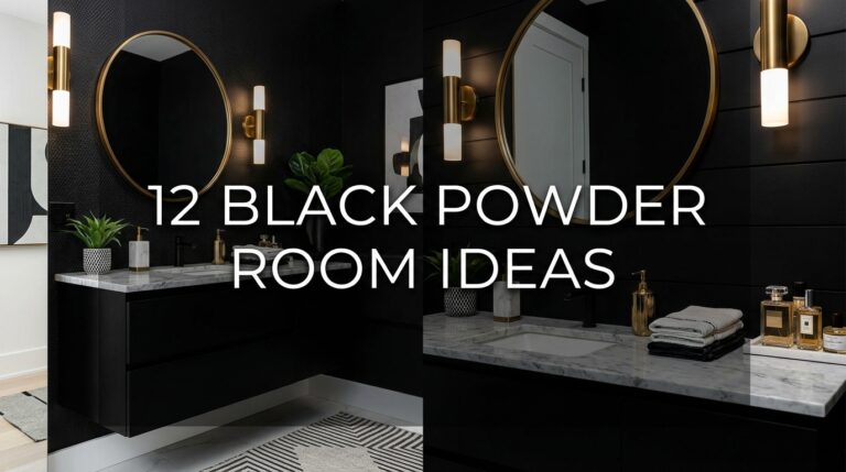12 Black Powder Room Ideas That Feel Stylish and Surprisingly Cozy