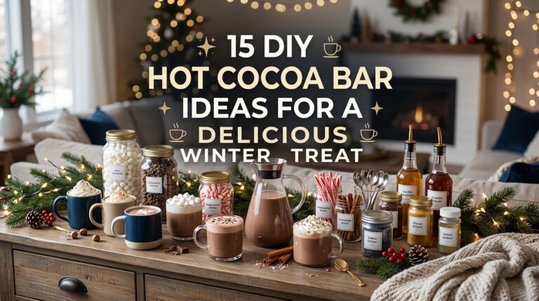 15 DIY Hot Cocoa Bar Ideas for a Delicious Winter Treat