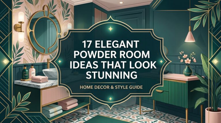 17 Elegant Powder Room Ideas That Look Stunning