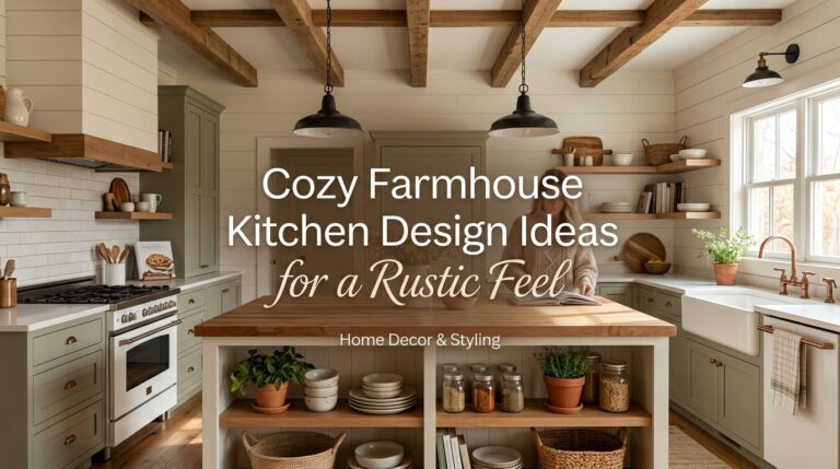 Cozy Farmhouse Kitchen Design Ideas for a Rustic Feel