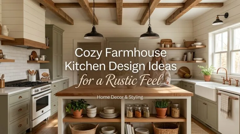 Cozy Farmhouse Kitchen Design Ideas for a Rustic Feel