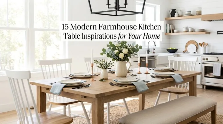 15 Modern Farmhouse Kitchen Table Inspirations for Your Home
