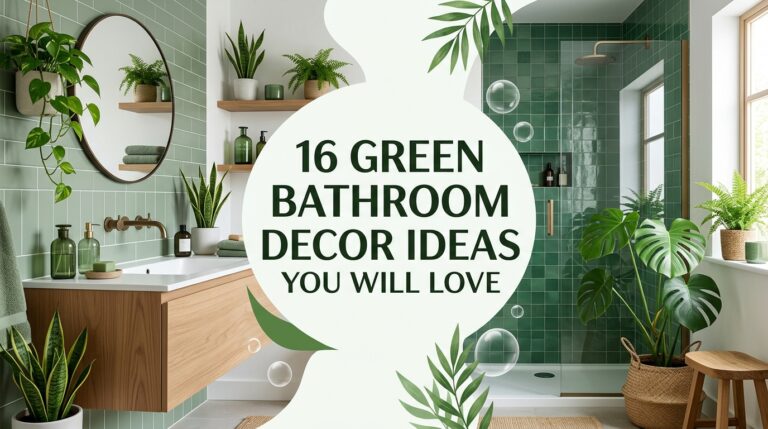 16 Green Bathroom Decor Ideas You Will Love