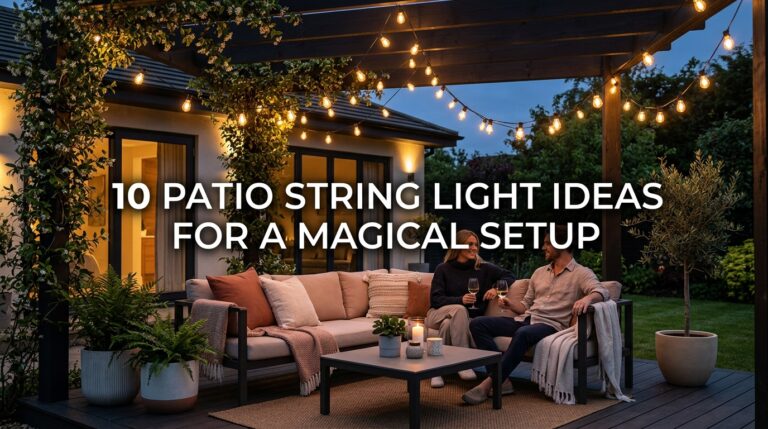 10 Patio String Light Ideas for a Magical Setup