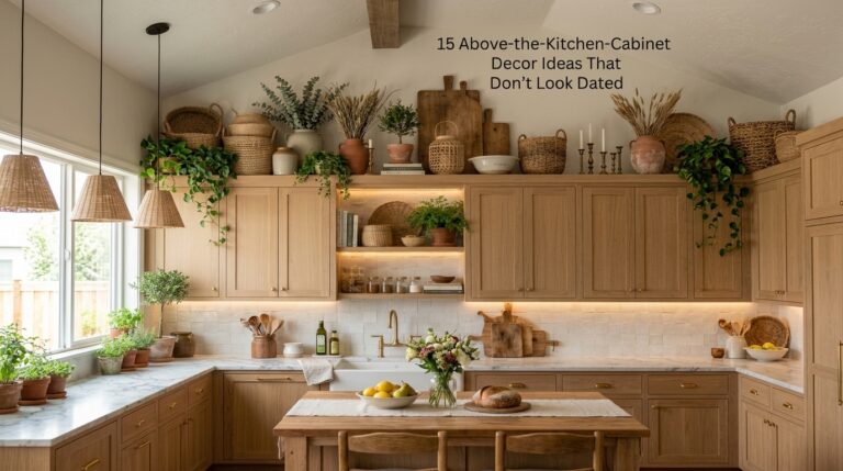 15 Above the Kitchen Cabinet Decor Ideas That Don’t Look Dated