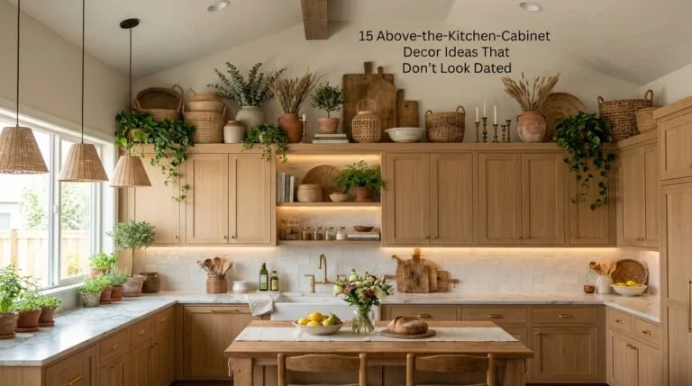 15 Above the Kitchen Cabinet Decor Ideas That Don’t Look Dated